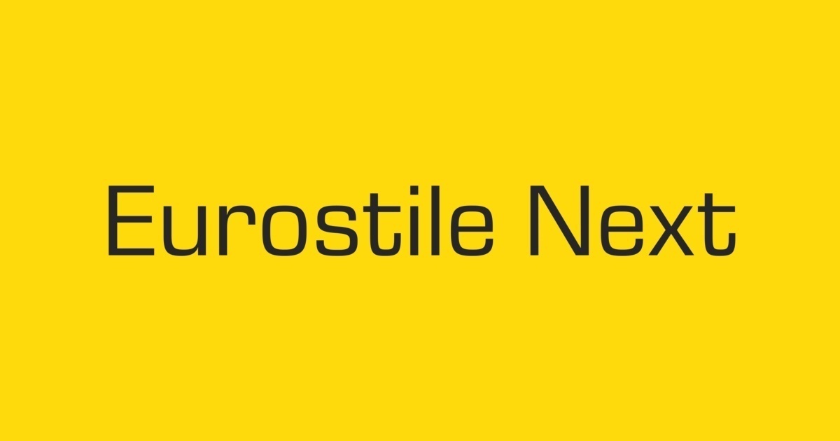 Eurostile extended font family free download